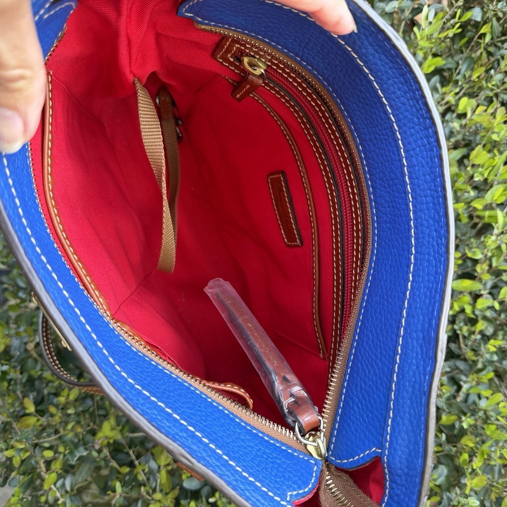 Dooney & Bourke Pebble Grain Leather Small Lexington tote Blue - Picture 6 of 14